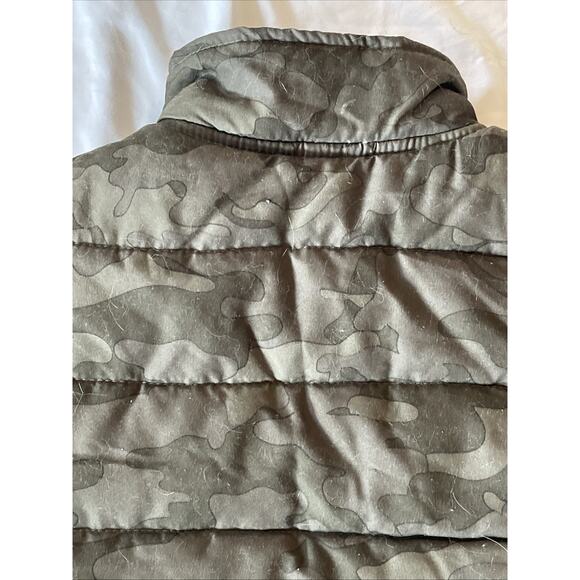 Lee Camouflage Puffer Vest Boys Size 5 Fleece Neck Pockets Camo Lined Full Zip - Picture 8 of 11